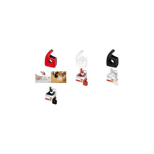 tesa Easy Cut Handabroller, transparent, unbestückt, Display nachfüllbarer Handabroller, ergonomisches Design, - 12 Stück (57445-00001-00D) afbeelding 1