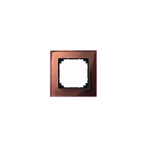 Merten Echtglasrahmen 489115 1fach mahagoni M-PLAN (489115) afbeelding 1