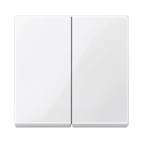 Merten Abdeckung Serienschalter System M, 1-M, M-Smart, M-Plan, M-Creativ Polarweiß glänzend 432519 (432519) afbeelding 1
