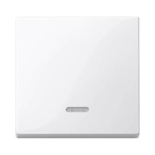 Merten Abdeckung Kontrollschalter System M, 1-M, M-Smart, M-Plan, M-Creativ Polarweiß glänzend 436019 (436019) afbeelding 1