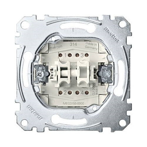 MERTEN Doppeltaster-Einsatz MEG3155-0000 10A AC 250V MEG3155-0000 MEG3155-0000 (MEG3155-0000) afbeelding 1