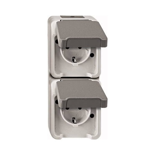 MERTEN SCHUKO-Doppel-Steckd. MEG2329-8029 lichtgrau AQUASTAR MEG2329-8029 MEG2329-8029 (MEG2329-8029) - 4042811179885 - image 1