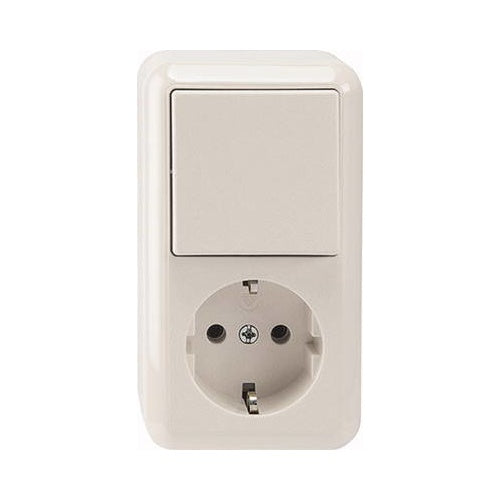 Merten MEG3495-8719. Buchsen-Typ: CEE 7/3, Unterstützte Stecker-Typen: CEE 7/4. Produktfarbe: Weiß. Eingangsspannung: 250 V, Stromstärke (maximal): 16 A (MEG3495-8719) - 4042811184261 - image 1
