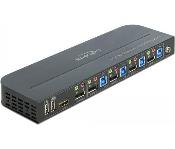 Delock DisplayPort 1.4 KVM Switch 8K 30 Hz mit USB 3.0 und Audio (11484) afbeelding 1