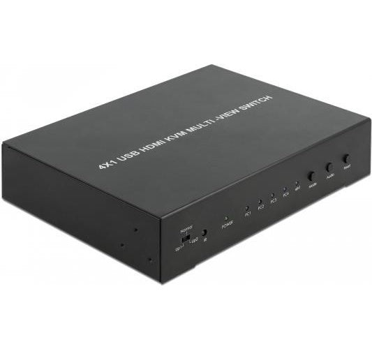 DeLOCK 11488 - HDMI - Schwarz - Metall - 60 Hz - 1280 x 720 (HD 720),1920 x 1080 (HD 1080) - 2,25 Gbit/s (11488) afbeelding 1