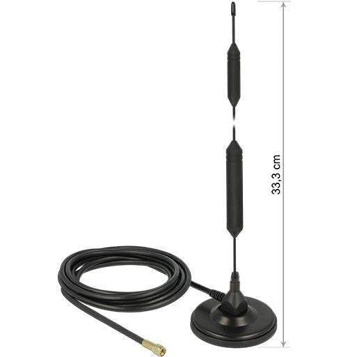 DeLOCK - Mobiltelefon-/Radioantenne - Innen / Außen - DECT, GSM, ZigBee, Z-Wave, LoRa 868 MHz / 915 MHz (12418) afbeelding 1