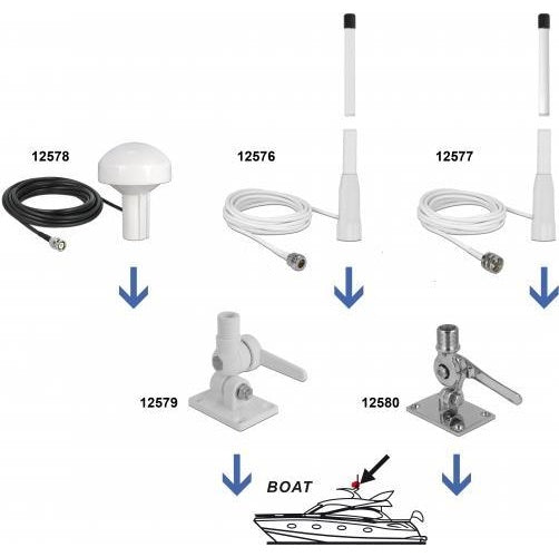 NAVILOCK - Antenne - Navigation - 28 dBi - gerichtet - außen, innen, Schiff afbeelding 1