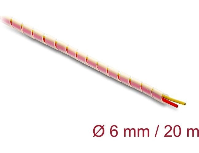 Delock Spiralschlauch Silikon 6 mm Durchmesser 20 m transparent (19013) afbeelding 1