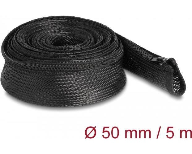 Delock - Kabelschlauch - 5 m - Schwarz afbeelding 1