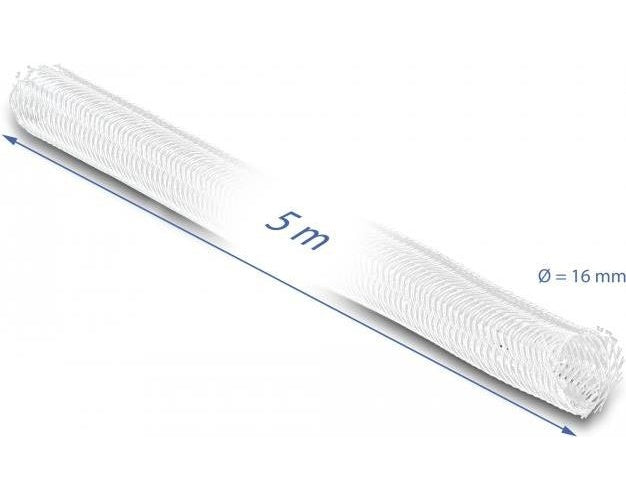 Delock - Kabelmanagement-Tülle - 16 mm diameter - 5,0m - weiß (20809) afbeelding 1