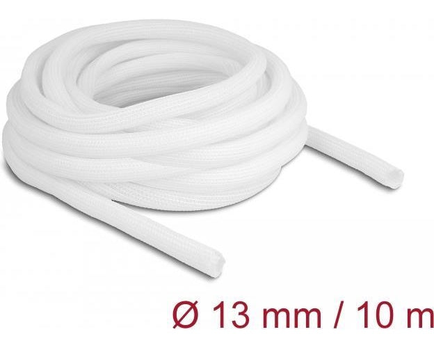Delock - Geflechtschlauch - 13 mm diameter - 10,0m - weiß (20813) afbeelding 1
