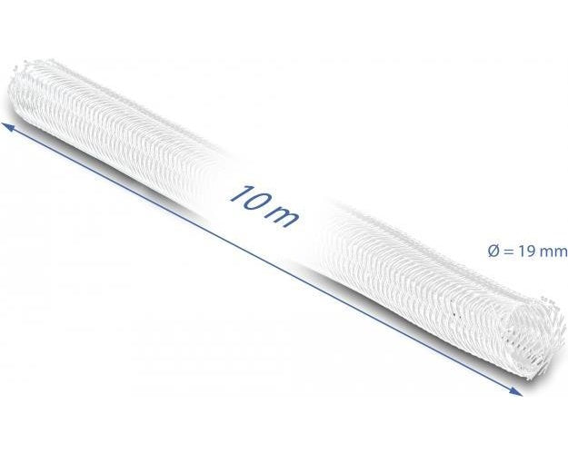 Delock - Kabelmanagement-Tülle - 19 mm Durchmesser - 10,0m - weiß (20815) afbeelding 1