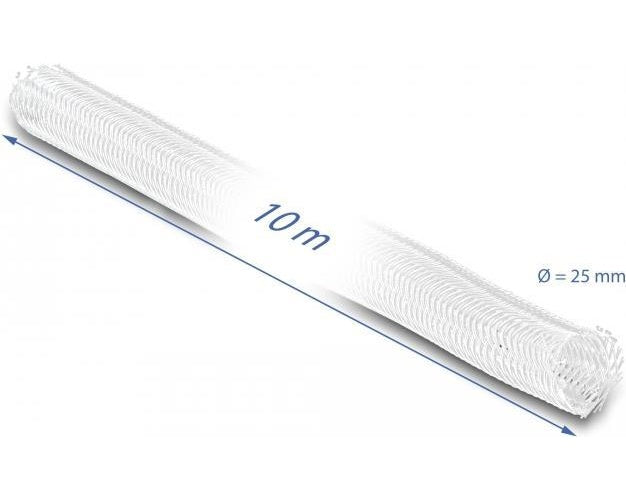 Delock - Geflechtschlauch - 25 mm diameter - 10,0m - weiß (20816) afbeelding 1