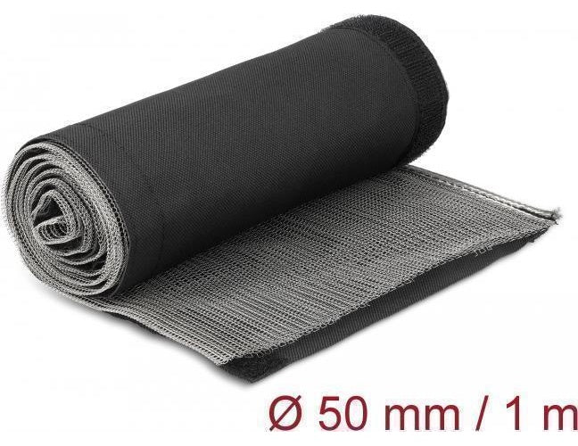 Delock - Geflechtschlauch - 1,0m - Schwarz (20844) afbeelding 1