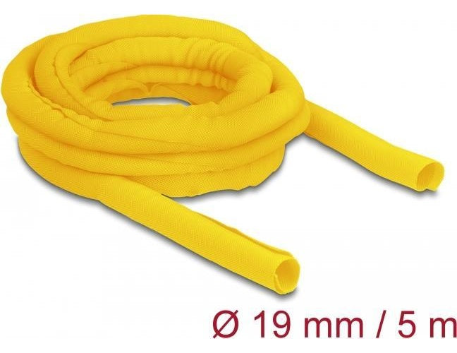 Delock - Geflechtschlauch - 5,0m - Gelb (20874) - 4043619208746 - image 1