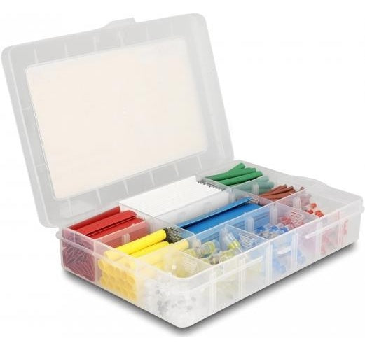 Delock - Wire insulation kit - weiß, Blau, Gelb, Rot, grün, braun, durchsichtig afbeelding 1
