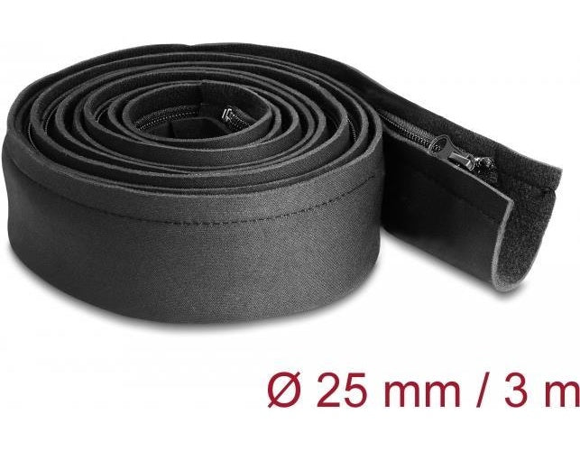 Delock - Kabelmanagement-Tülle - Schwarz - 3 m (20914) afbeelding 1
