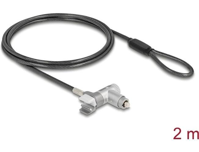 Navilock Laptop Schloss mit Schlüssel für MacBook Pro 2021 - 2024 14" und 16" 2m (22052) afbeelding 1