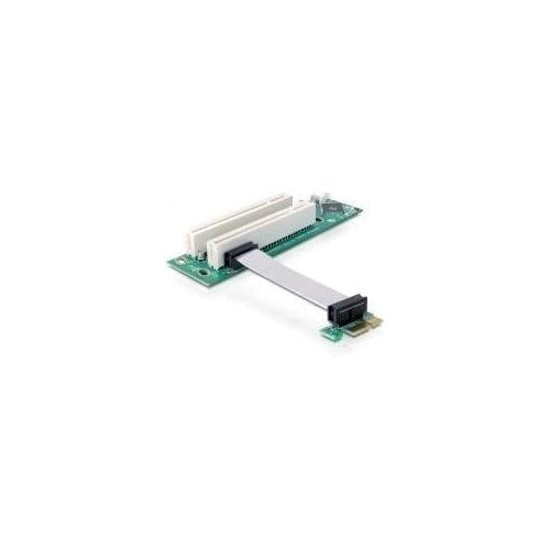 DeLOCK Riser Card PCI Express x1 > 2x PCI - flexibler Kabel links gerichtet 7cm - Riser Card (41341) afbeelding 1