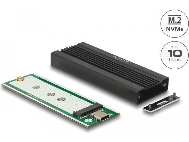 Delock Externes Gehäuse für M.2 NVMe PCIe SSD mit SuperSpeed USB 10 Gbps (USB 3.1 Gen 2) USB Type-C Buchse (42600) afbeelding 1