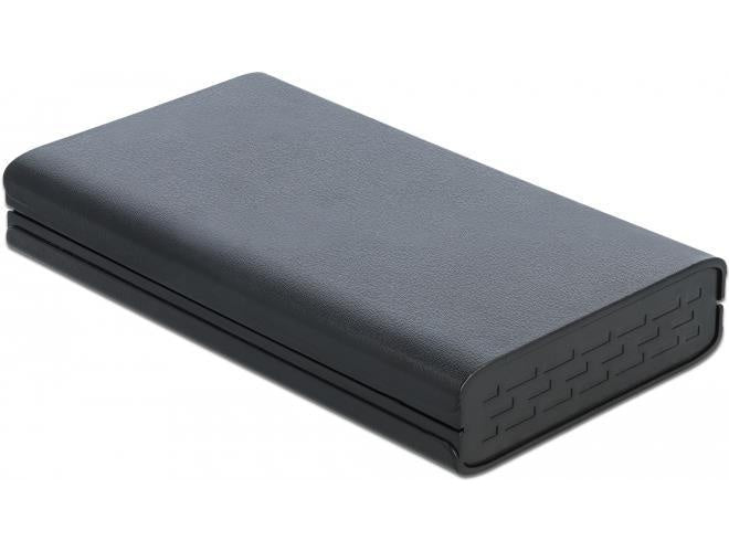 DeLOCK External Enclosure for 3.5" SATA HDD with SuperSpeed USB (USB 3.1 Gen 1) - Speichergehäuse - 3.5" (8.9 cm) - SATA 6Gb/s - 600 MBps - USB 3.1 (Gen 1) - Schwarz afbeelding 1