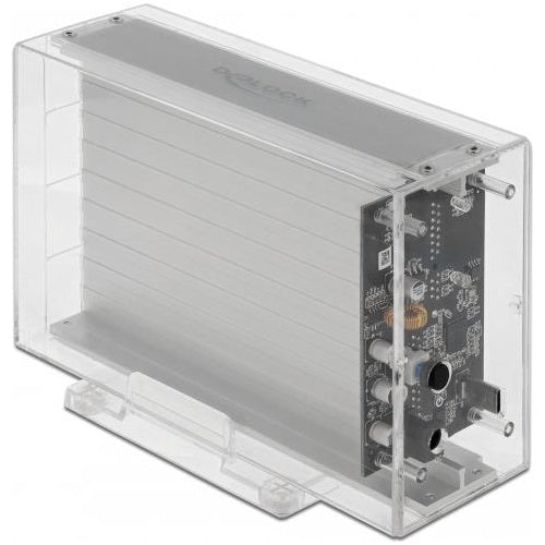DeLOCK External Dual Enclosure for 2 x 3,5 SATA HDD with USB Type-C - Speichergehäuse - 3.5" (8,9 cm) - SATA 6Gb/s - 6 Gbit/s - USB 3,2 (Gen 1) - durchsichtig (42624) afbeelding 1