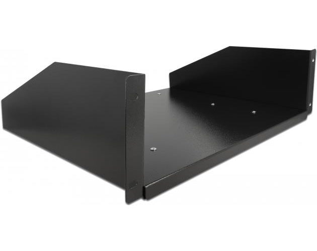 Delock - Rackplatte - Schwarz - 3U - 48.3 cm (19") afbeelding 1