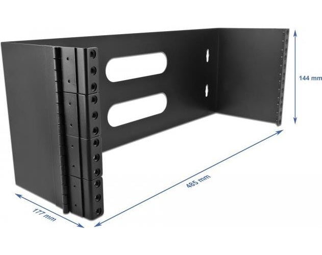 DeLOCK - Schrank - geeignet für Wandmontage - Schwarz - 4U - 48.3 cm (19") afbeelding 1