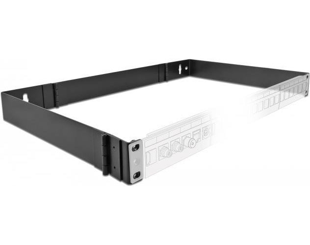 DeLOCK - Schrank - geeignet für Wandmontage - Schwarz - 1U - 48.3 cm (19") afbeelding 1