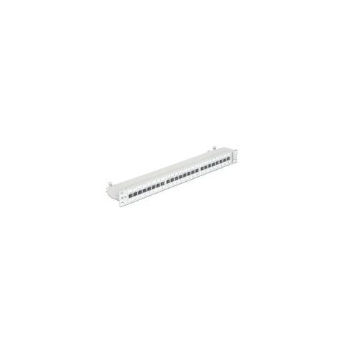 Delock - Patch Panel - RJ-45 X 24 - Hellgrau, RAL 7035 - 1U - 48,3 cm (19") (43319) afbeelding 1