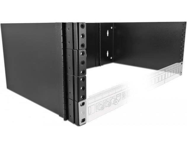 DeLOCK - Schrank - Netzwerkschrank - geeignet für Wandmontage - Schwarz - 4U - 48.3 cm (19") afbeelding 1