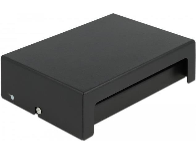 Delock - Leeres Keystone-Patchpanel - geeignet für Wandmontage, DIN schienenmontierbar - Schwarz - 8 Ports (43413) afbeelding 1
