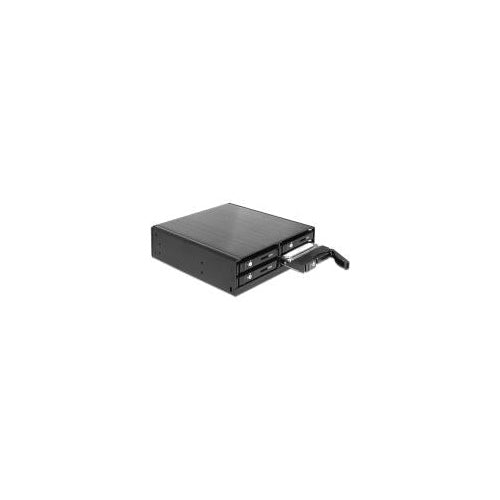 Delock 5.25? Wechselrahmen für 4 x 2.5? SATA HDD / SSD (47220) afbeelding 1