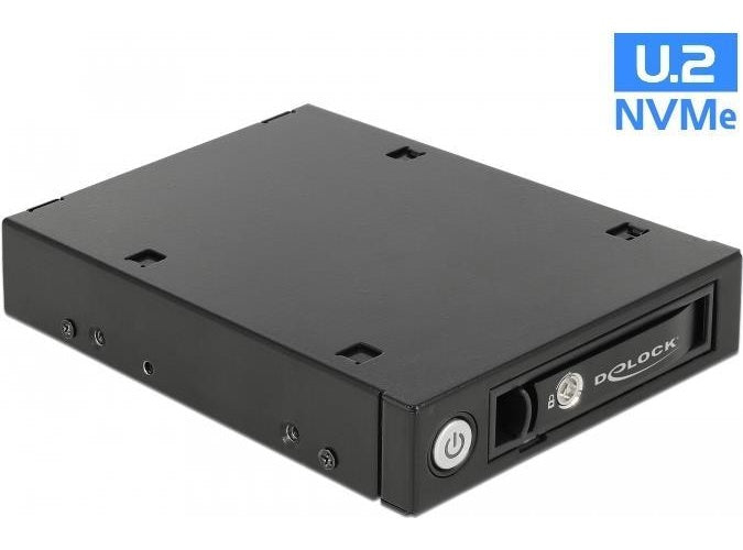 Delock 3.5? Wechselrahmen für 1 x 2.5? U.2 NVMe SSD oder SATA / SAS HDD / SSD (47232) afbeelding 1