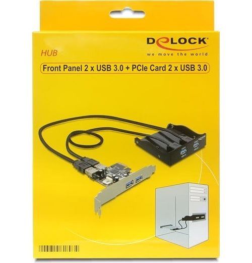 Delock Front Panel 2 x USB 3.0 + PCI Express Card 2 x USB 3.0 (61893) afbeelding 1