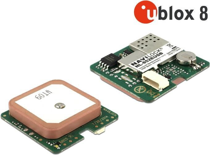 Navilock NL-852EUSB USB Braun - Grün - Weiß GPS-Empfänger-Modul (62575) afbeelding 1