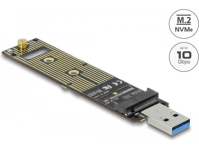 DeLOCK - Speicher-Controller - M.2 - M.2 NVMe Card - 10 Gbit/s - USB 3,1 (Gen 2) (64069) afbeelding 1