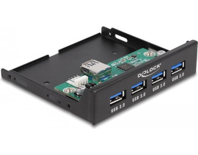 Delock - Hub - internal 3.5" - 4 x USB 3,2 Gen 1 + 1 x USB3.0 (intern) (64166) afbeelding 1