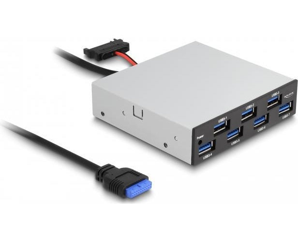 Delock - Hub - 3,5", 5 Gbps - 7 x USB - Desktop (64207) afbeelding 1