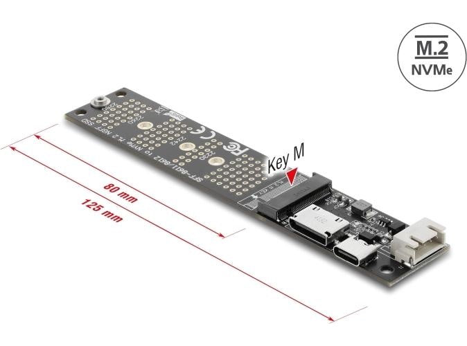 Delock OCuLink> M.2 Key M NVMe SSD Konverter (64291) afbeelding 1