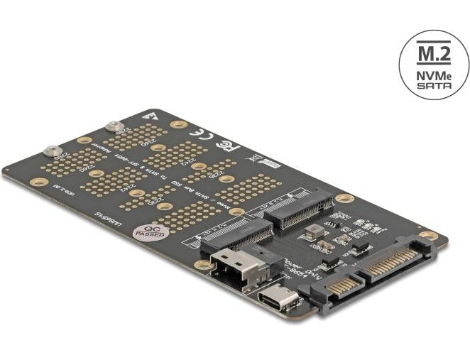 Delock Konverter M.2 Key M NVMe SSD> SFF-8654 und B (64355) afbeelding 1