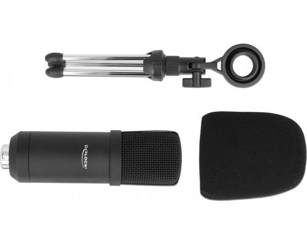 Delock - Mikrofon - Schwarz (66640) afbeelding 1