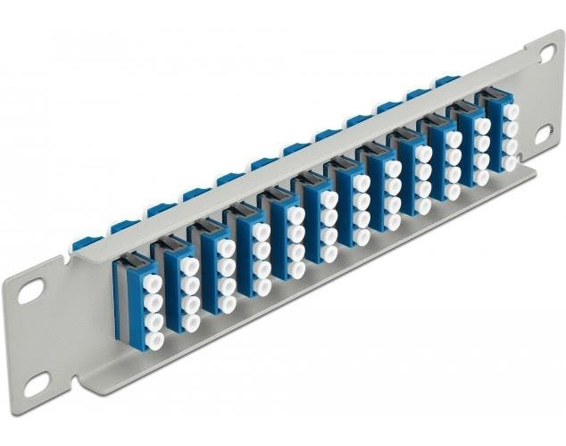 Delock - Patch Panel - SC SM X 48 - Grau - 1U - 25,4 cm (10") (66796) afbeelding 1