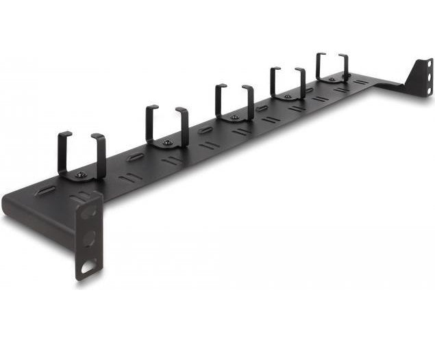 Delock - Verlegetafel für Rack-Kabelmanagement - Schwarz - 1U - 48.3 cm (19") - 4043619669424 - image 1