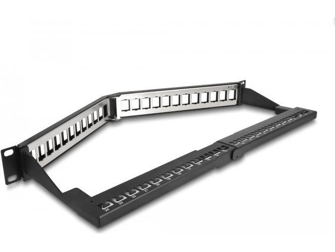 DeLOCK 66976 - Rackeinbau - 1U - Schwarz - Metall - 240 mm - 483 mm (66976) afbeelding 1