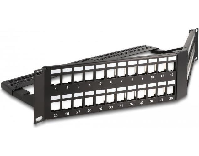 DeLOCK 66977 - Rackeinbau - 2U - Schwarz - Metall - 260 mm - 483 mm (66977) afbeelding 1