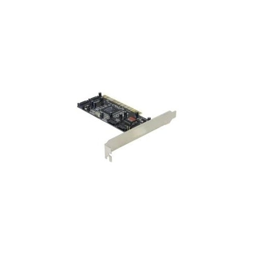 DeLOCK Controller SATA, 4 port with Raid - Speichercontroller (RAID) - 4 Sender/Kanal - SATA 1,5Gb/s - 150MBps - RAID 0, 1, 0+1 - PCI (70154) afbeelding 1