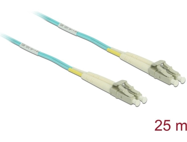 Delock Kabel Lichtwellenleiter LC Duplex Multimode OM3 25 m (80150) afbeelding 1