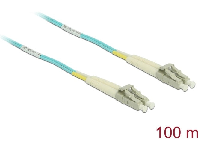Delock Kabel Lichtwellenleiter LC Duplex Multimode OM3 100 m (80153) afbeelding 1
