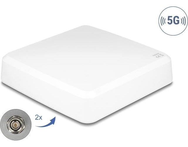 Delock 81467 - Antenne 5G 2x N Buchse direktional Outdoor weiß (81467) afbeelding 1